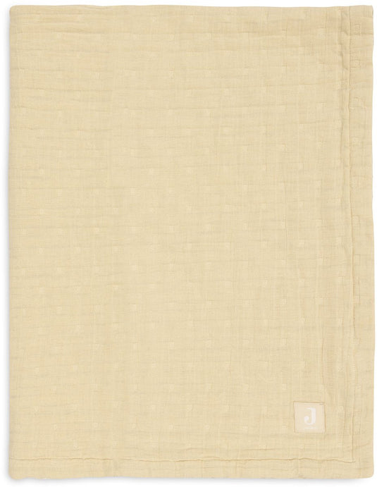 Jollein baby deken wieg - 75x100cm - hydrofiel - jacquard - vanilla