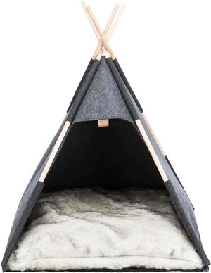 Trixie - schuilplaats tipi - vilt - antraciet - 70x70x70 cm