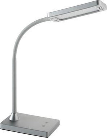 Alco bureaulamp - zilver - led - 230volt - 6w - dimbaar - 43cm - al-907-28
