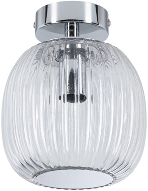 Paulmann led-plafondlamp ruya ip44 e14 230v max. 20w dimbaar glas, chroom