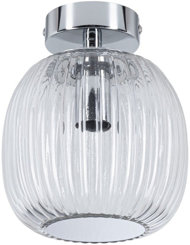Paulmann led-plafondlamp ruya ip44 e14 230v max. 20w dimbaar glas, chroom