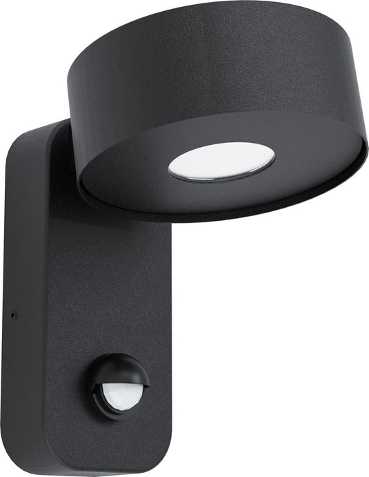Eglo palosco wandlamp voor buiten - met bewegingssensor - ip44 - zwart