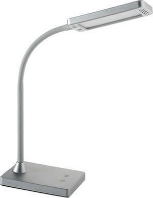 Alco bureaulamp - zilver - led - 230volt - 6w - dimbaar - 43cm - al-907-28