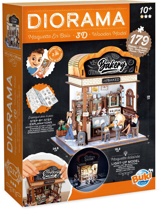 Buki france houten bouwpakket diorama bakkerij - 179dlg.