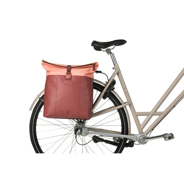 Afbeelding laden in galerijviewer, Basil b.v. tas basil vive dubbel bordeaux roze | 35l
