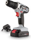 Powerplus accuboormachine powc1071 - schroefboormachine op batterij van 20 v voor hout en metaal - incl. batterij, lader en koffer