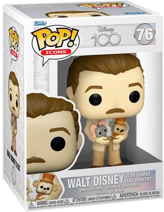 Funko pop! disney 100 - walt disney and dumbo timothy plush