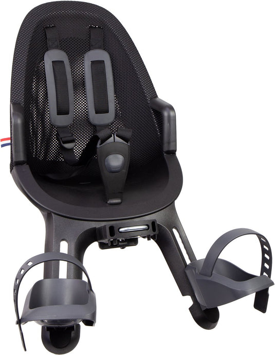 Qibbel voorzitje air incl. adapter 1? ge�nt. kabels zwart