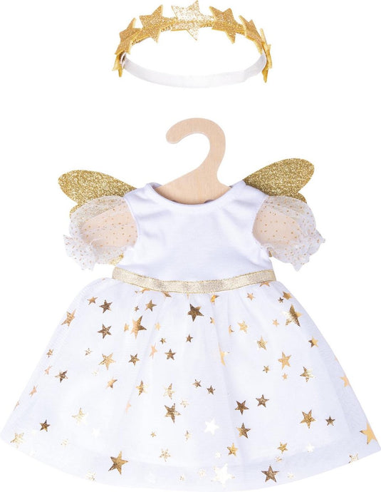 Heless poppenjurk engel met sterren, 28-35 cm
