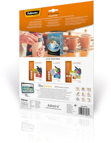 Fellowes lamineerhoezen admire easyfold - a4 - 160 micron - 25 stuks