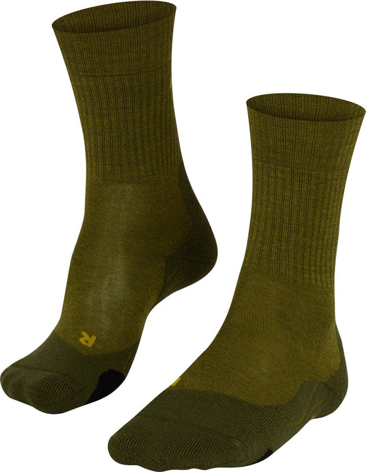 Falke tk2 wool anti-blaar dik wol functioneel materiaal wandelsokken heren groen - maat 46-48