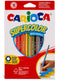 Carioca supercolor kleurpotloden - 18 heldere kleuren - zeshoekig - houten kleurpotloden - sterke kern - gemakkelijk te slijpen