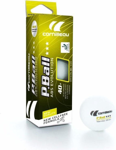 Cornilleau p-ball abs evolution 3* ittf tafeltennisballen x3 - wit