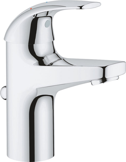 Grohe quickfix start curve wastafelkraan - ecojoy - met waste - chroom - waterbesparend