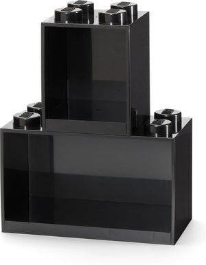Lego - wandschap brick 4 en 8 - polypropyleen - zwart