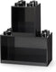 Lego - wandschap brick 4 en 8 - polypropyleen - zwart