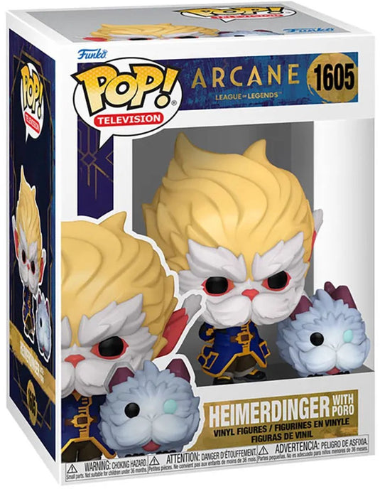 Funko pop! arcane heimerdinger with poro - television