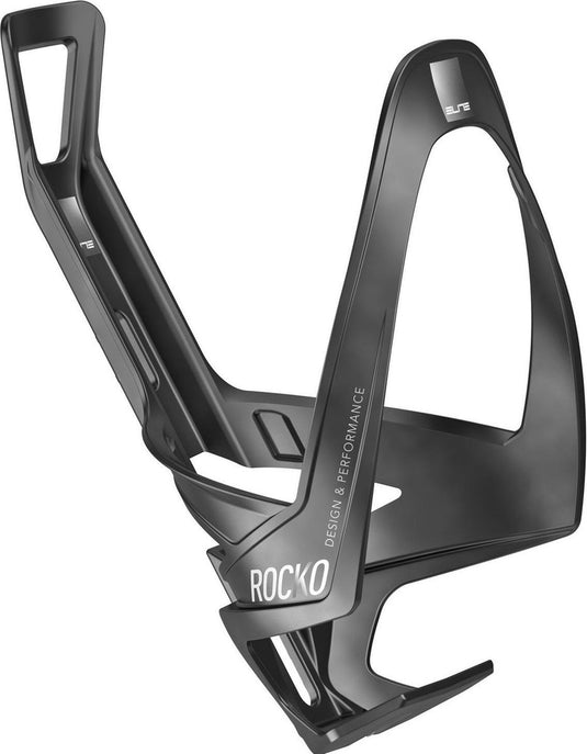 Elite bidonhouder rocko 17,9 cm carbon matzwart matwit