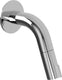 Plieger napoli toiletkraan wandmontage bediening uitloop 10.5 cm chroom