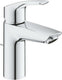 Grohe eurosmart wastafelmengkraan ssize metalen hendel silkmove starlight ecojoy met automatische lediging fastfixation chroom