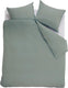 Ambiante cotton uni dekbedovertrek - effen - lits-jumeaux - 240x200 220 cm - groen