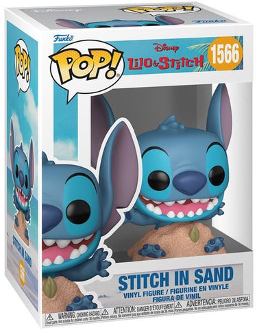 Funko pop! stitch in sand vinylfiguur 1566 - lilo stitch verzamelfiguur