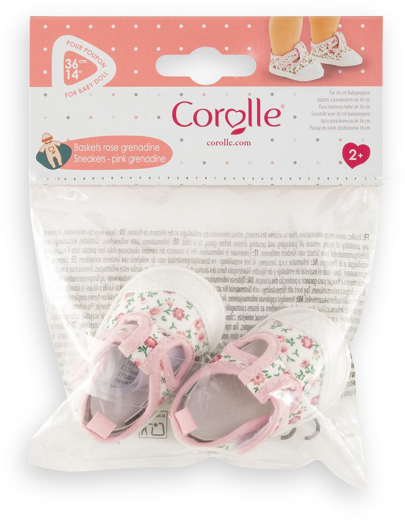 Afbeelding laden in galerijviewer, Corolle poppensneakers rose grenadine - poppenaccessoire 36cm.
