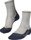 Falke ru4 anti-blaar katoen functioneel materiaal hardloopsokken heren grijs - maat 39-41