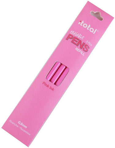 Itotal uitwisbare inkt navulling roze, 3st.