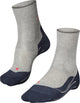 Falke ru4 anti-blaar katoen functioneel materiaal hardloopsokken heren grijs - maat 42-43