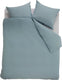 Ambiante cotton uni dekbedovertrek - effen - tweepersoons - 200x200 220 cm - blauw