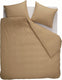 Beddinghouse frost dekbedovertrek - effen - tweepersoons - 200x200 220 - goud