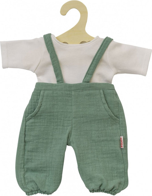 Heless poppen tuinbroek groen, 28-35 cm
