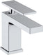 Hansgrohe tecturis e - wastafelkraan - ééngreeps bediening - coolstart energiebesparend - met trekwaste - 80mm maat - chroom