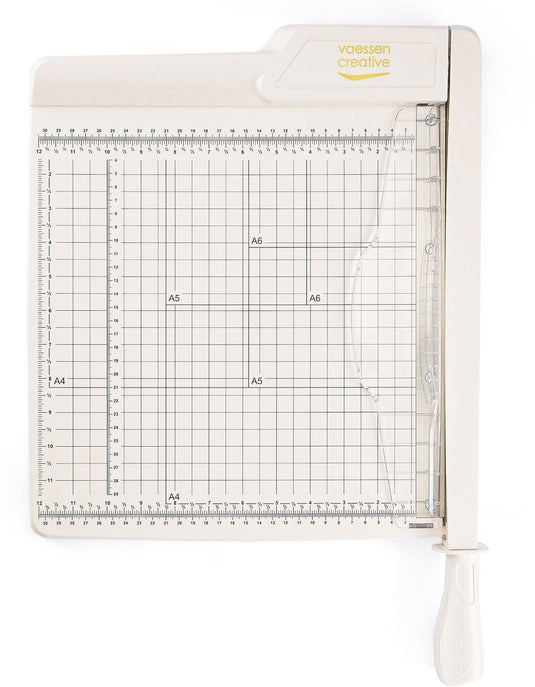 Vaessen creative guillotine papiersnijder - 30,5 x 30,5 cm - off-white