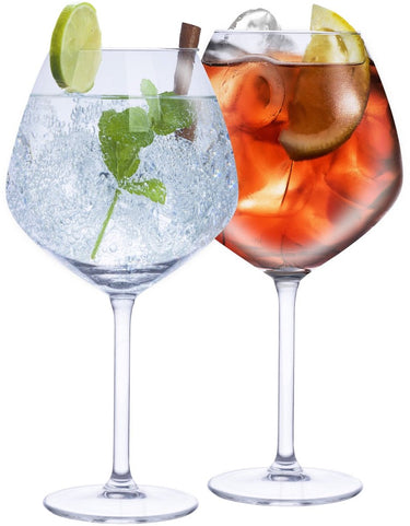 Alpina cocktailglazen 4 stuks - glazen voor gin tonic, aperol spritz en cocktails - gin tonic glas 73 cl - cocktailset - glas
