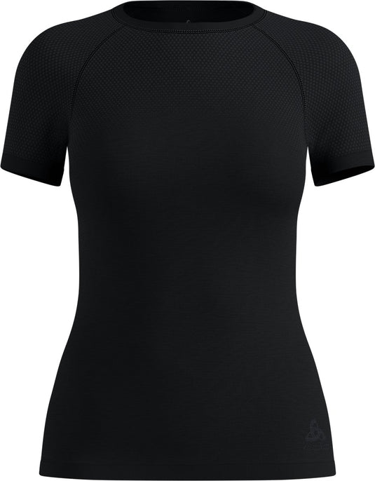Odlo performance x-light base layer met korte mouwen - vrouwen - zwart - m