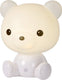 Lucide dodo bear - tafellamp kinderkamer - led 3 stepdim - 1x3w 4000k - wit