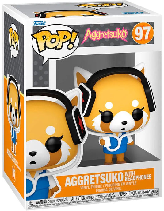 Funko pop! animation: aggretsuko - aggretsuko with headphones