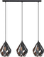 Eglo carlton 1 hanglamp - e27 - 80,5 cm - zwart koper