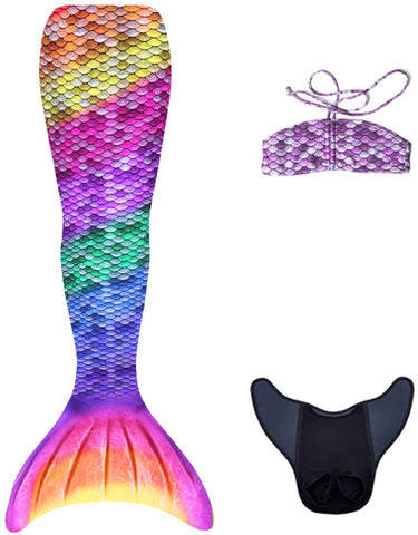 Kuaki zeemeerminstaart - set rainbow - m - 14 jaar
