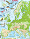 Larsen carte topographique de l’europe – puzzle – europe – géographie physique – puzzle éducatif pour enfants – 87 pièces – fabriqué en norvège – pièces extra épaisses de 2,5 mm – plateau avec bord fixe