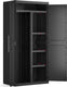 Keter detroit xl opslagkast - 2 deuren - 4 etageres inclusief 2 verstelbaar - l 89 x d 54 x h 182 cm - zwart