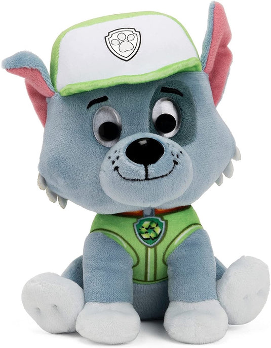 Paw patrol gund - rocky - knuffel - 15 cm