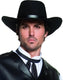 Smiffys cowboyhoed - authentiek - zwart - vilt - volwassenen - verkleed hoed - cowboy - western