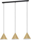 Eglo narices hanglamp - e27 - 92 cm - zwart goud