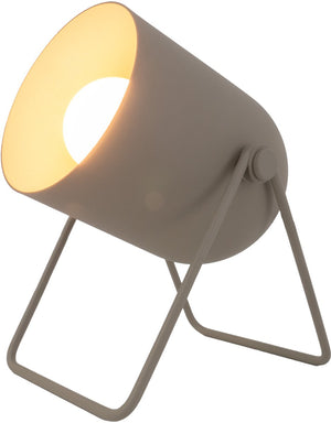 Eglo tilston tafellamp - e14 - 14.5 cm - zandkleur beige crème - kantelbaar