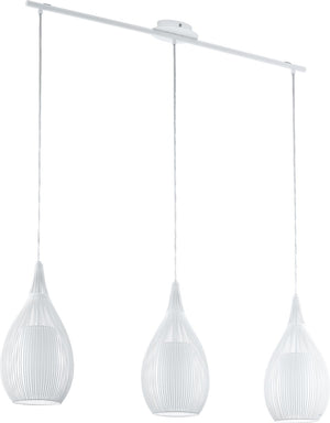 Eglo razoni - hanglamp - 3 lichts - lengte 990mm. - wit