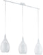 Eglo razoni - hanglamp - 3 lichts - lengte 990mm. - wit