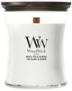 Woodwick hourglass medium geurkaars - white tea jasmine - 60 branduren